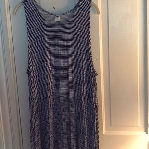Old Navy Striped Blue Dress